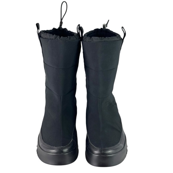 PRADA Linea Rossa Black Nylon Quilted Snow Boots Apres Ski 10.5UK - 11.5US - Picture 1 of 13